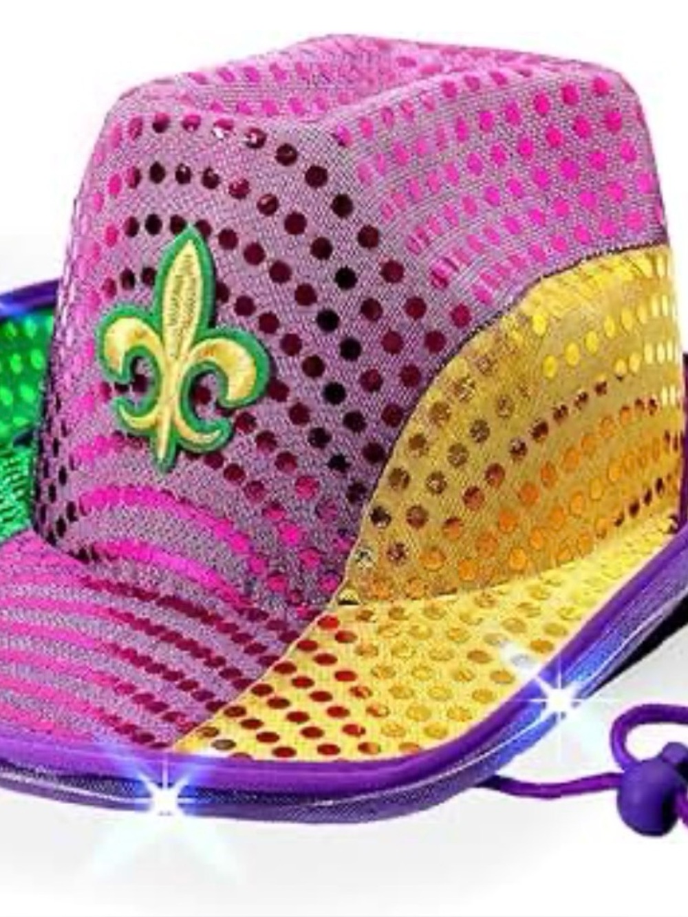 Mardi Gras cowboy hat